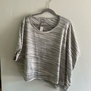 Chico's Gray Striped Women's Top